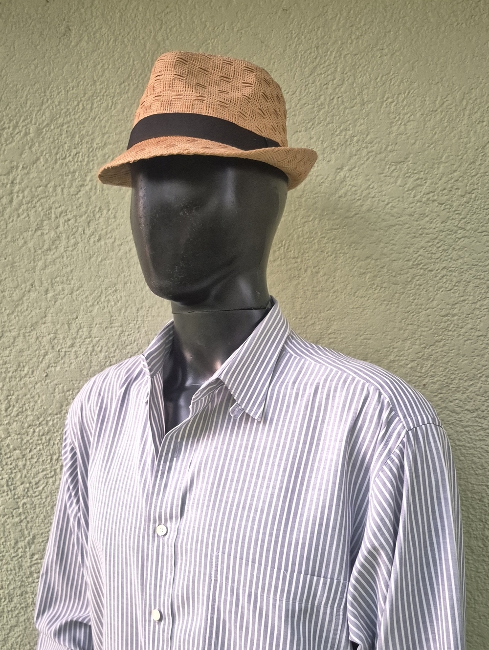 Alan Michaels (Hong Kong) Men's Vintage Pure Cotton Luxury Button Collar Shirt